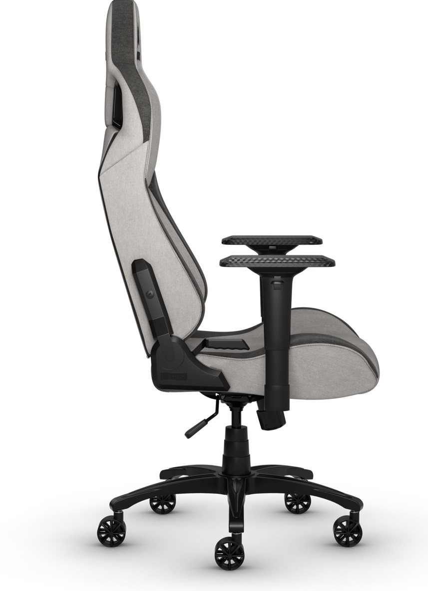 Corsair T3 RUSH Fabric Gaming Chair - Grey & Charcoal image