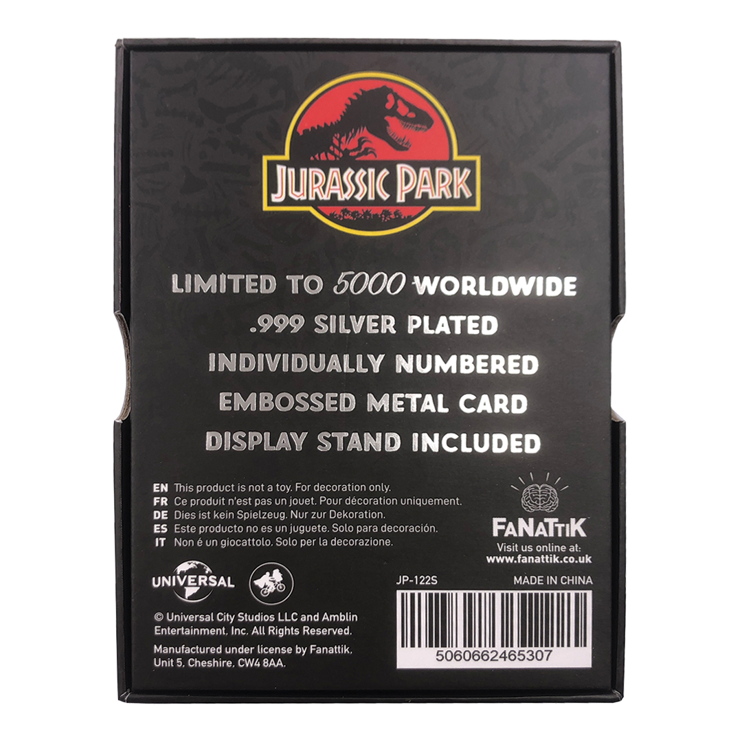 Jurassic Park: Entrance Gates - Metal Card