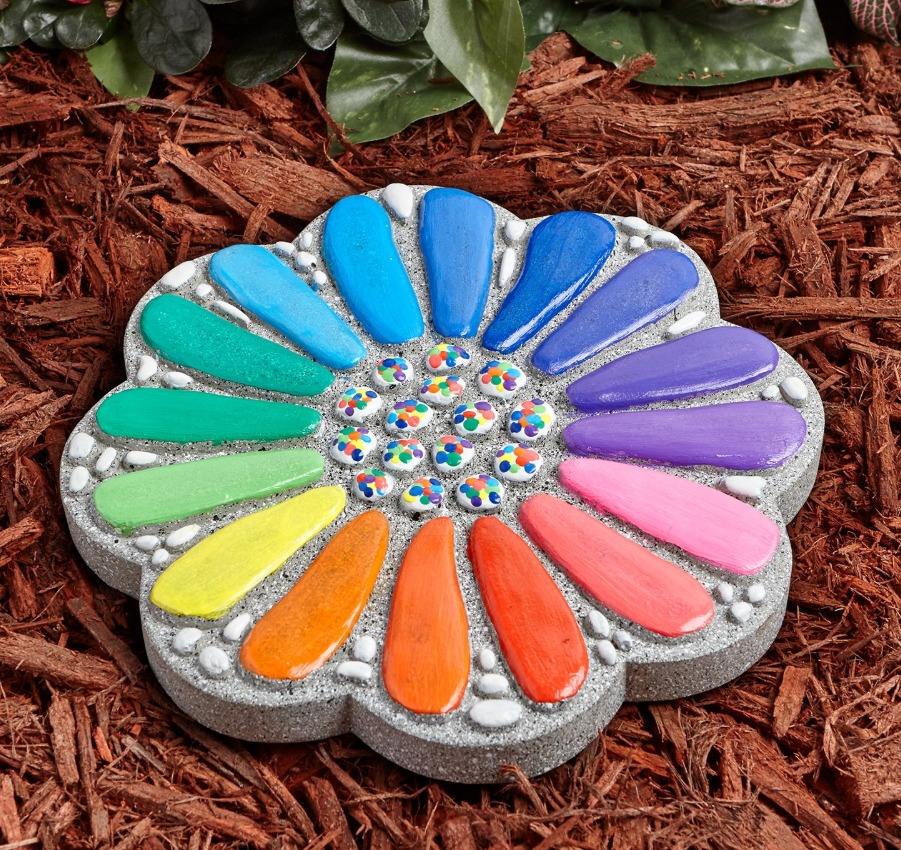 Mindware Create: Paint Your Own - Flower Stepping Stone image