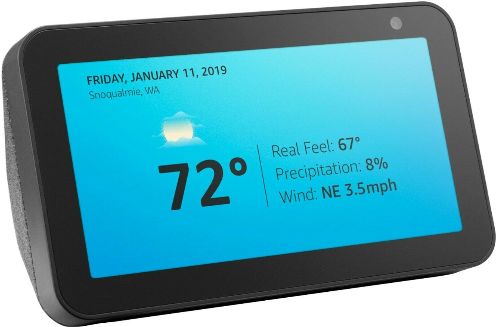 Amazon - Echo Show (5th Gen) Smart Display with Alexa - Charcoal image