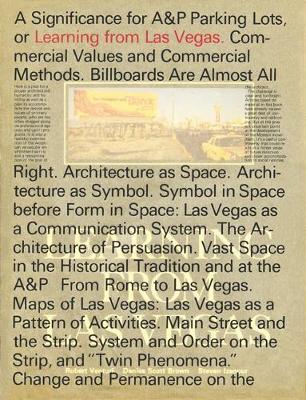 Learning From Las Vegas by Robert Venturi image
