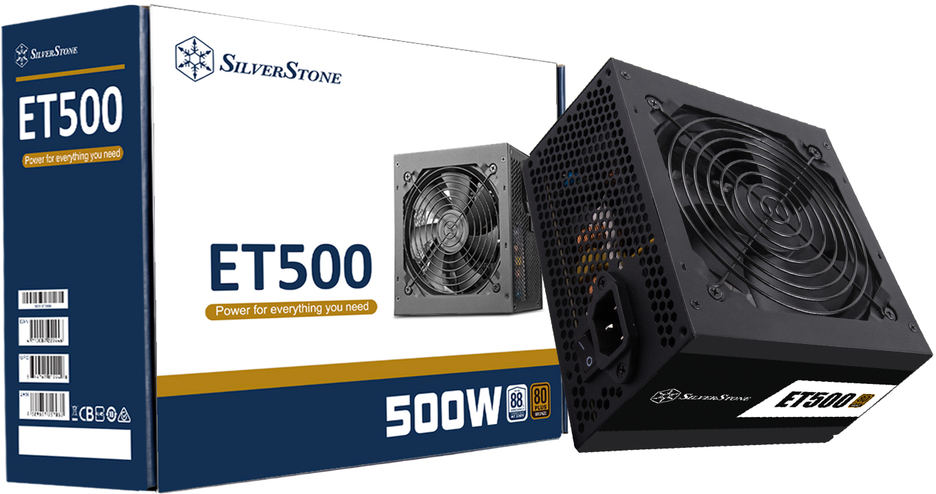 500W SilverStone ET500 80 PLUS Bronze Non-Modular PSU image
