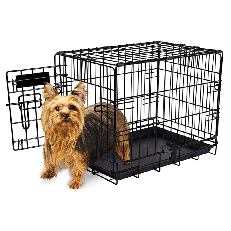 Buy 18 inch Folding Pet Wire Cage Metal Folding Cage for Pets at Mighty