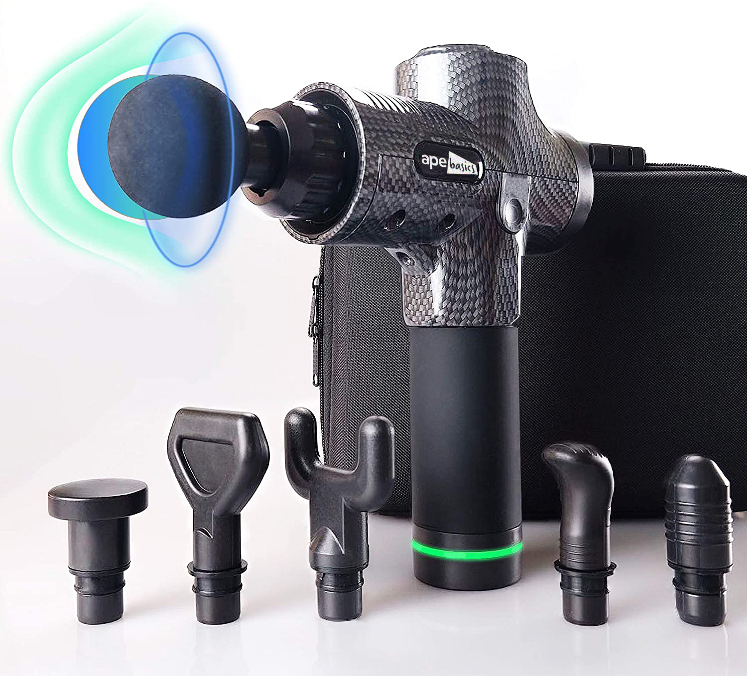 Electric Muscle Massage Gun Carbon Fibre at Mighty Ape NZ