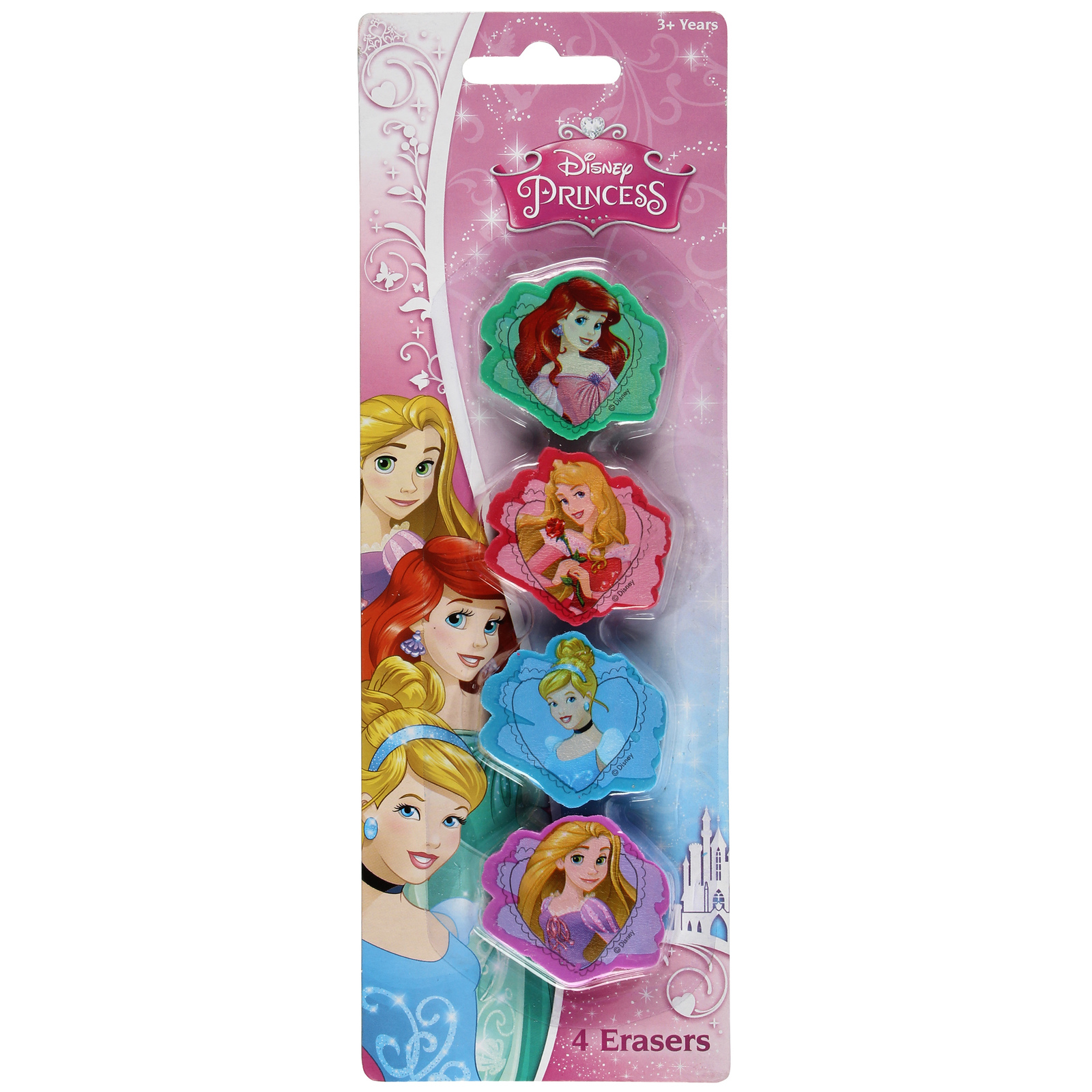 Buy Disney Princess Erasers 4 Pack at Mighty Ape NZ