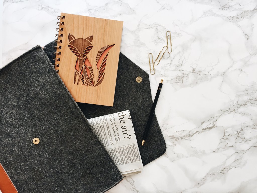 Cardtorial Wooden Journal - Fox