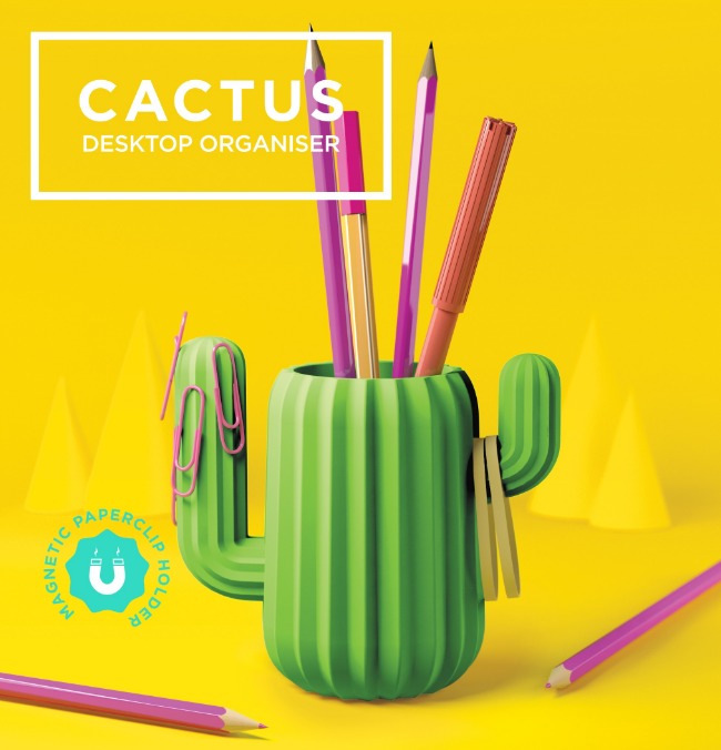 Mustard: Cactus Desktop Organiser image