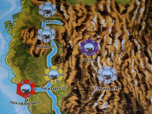 Railways of the World Western US - Board Game image