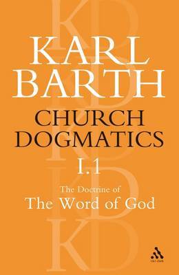 Church Dogmatics Classic Nip I.1 by Barth