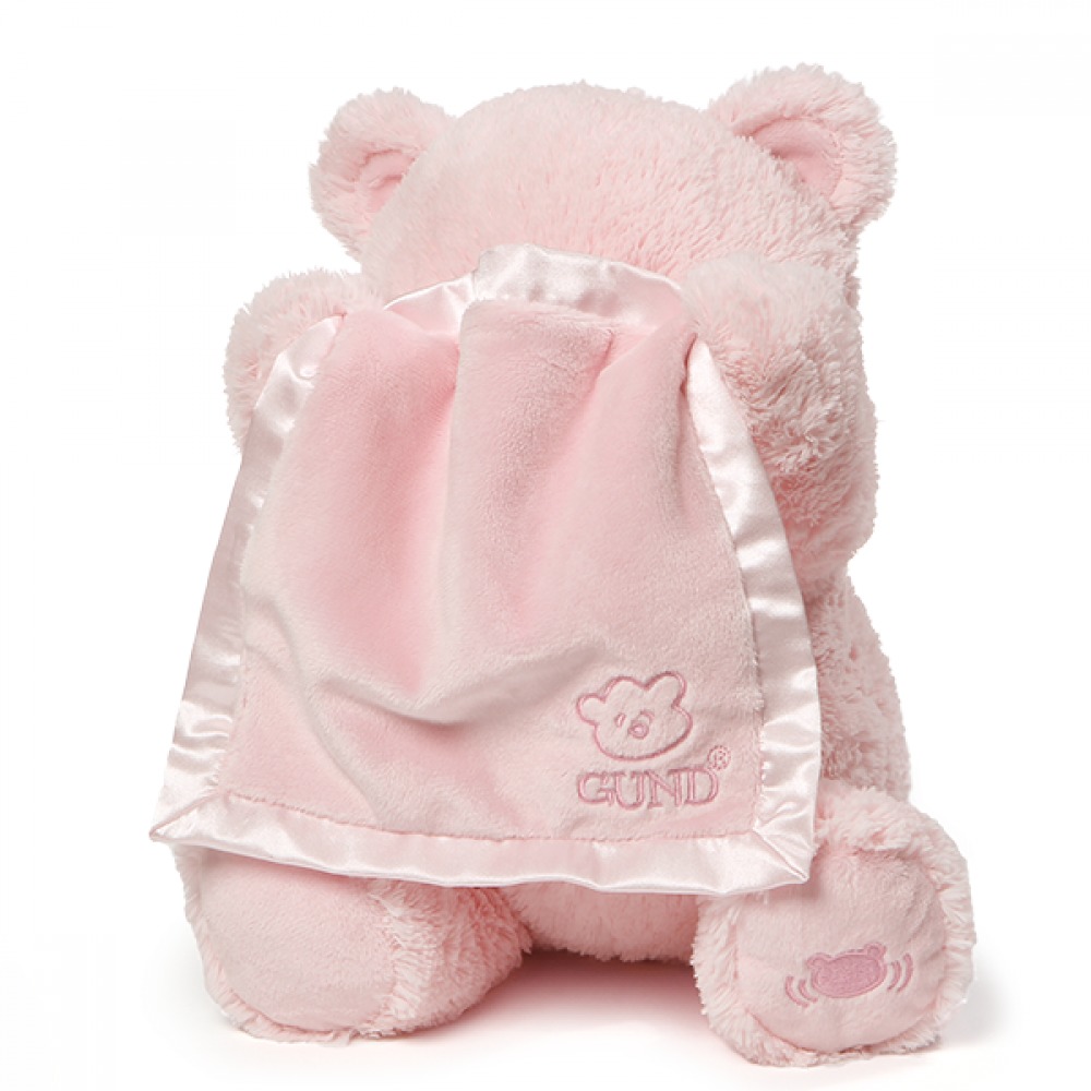 Gund: My First Teddy - Peek A Boo Plush (Pink) image