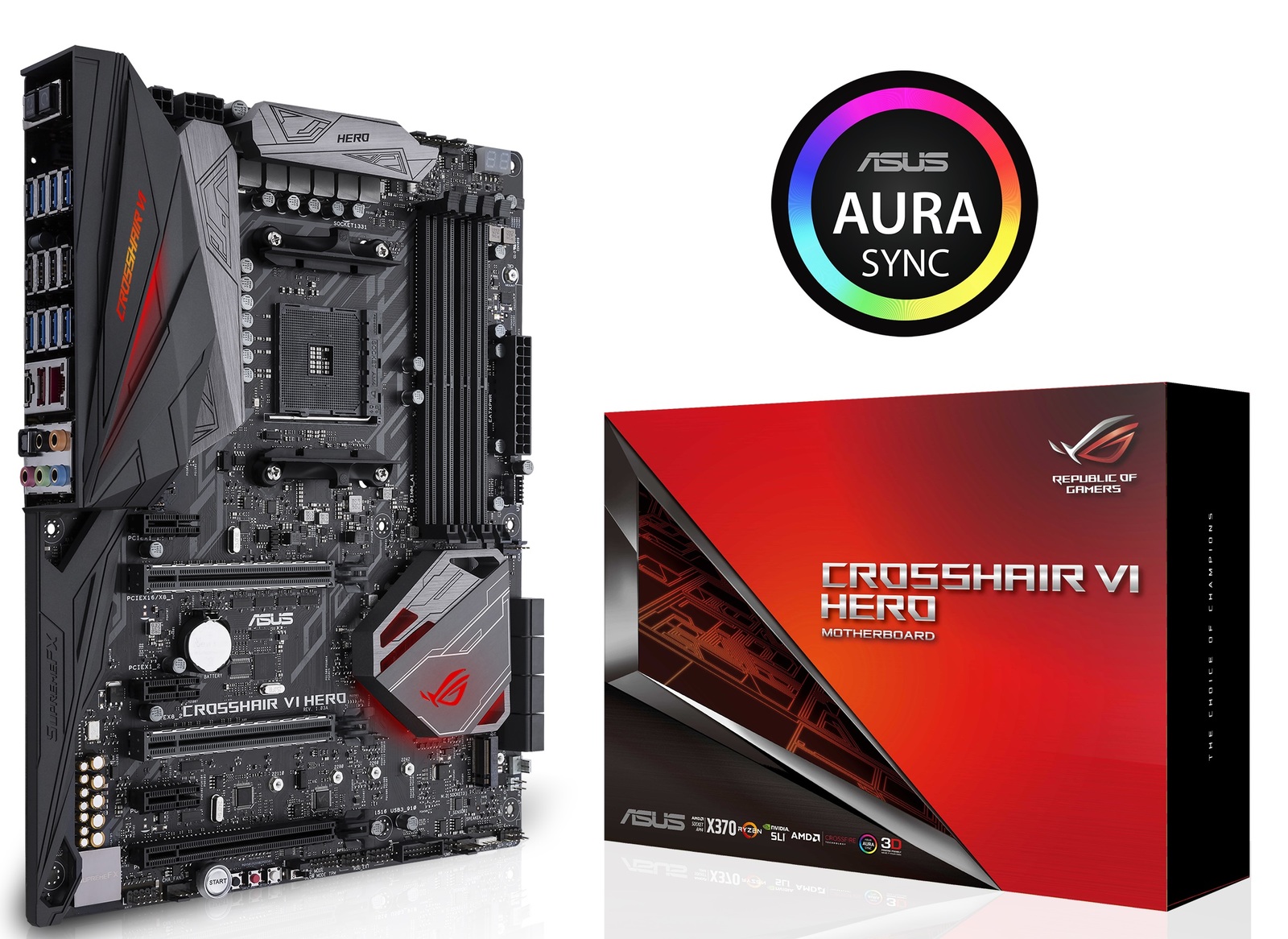 ASUS CROSSHAIR VI Hero X370 Ryzen Motherboard at Mighty Ape Australia