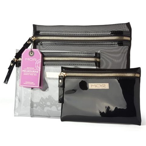 MOR Geo Monochrome Melbourne Cosmetic Purse Trio image