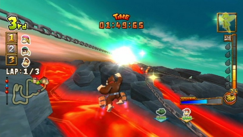 Donkey Kong Jet Race (AKA Donkey Kong Barrel Blast) on Wii