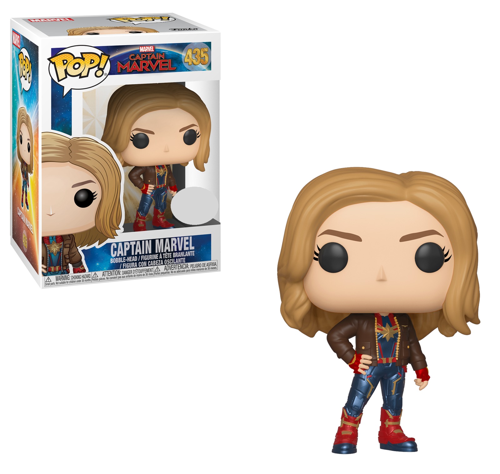 Captain Marvel (with Jacket) - Pop! Vinyl Figure image