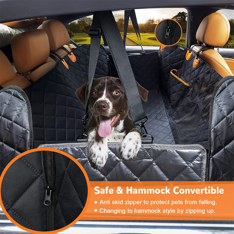 Buy Waterproof Anti Slip Washable Backseat Car Cover with Pockets at
