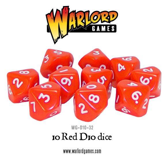 D10 Dice Pack - Red (10) image