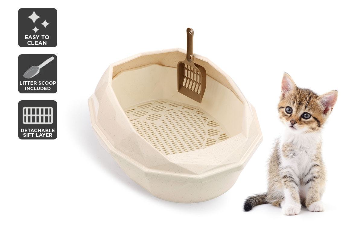 Buy Pawever Pets Easy Sift Cat Litter Tray with Scoop at Mighty Ape NZ
