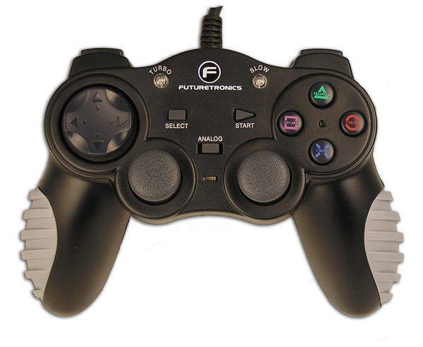 Futuretronics Dual Shock Controller - Black on PS2