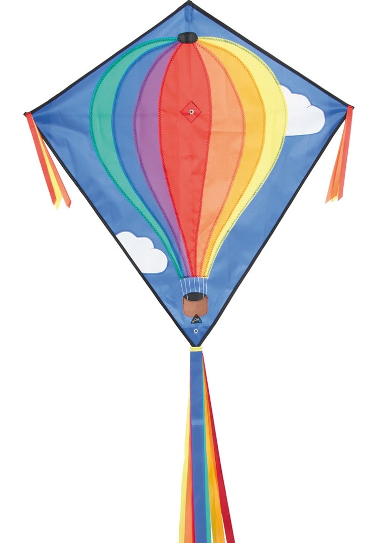 HQ Kite Eddy Hot Air Balloon 27" Diamond Kite Images at Mighty Ape NZ