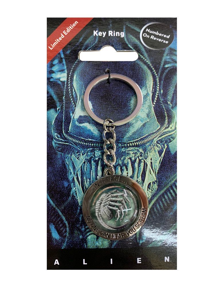 Alien: Embossed Metal Keychain - In Space No One Can Hear You Scream image