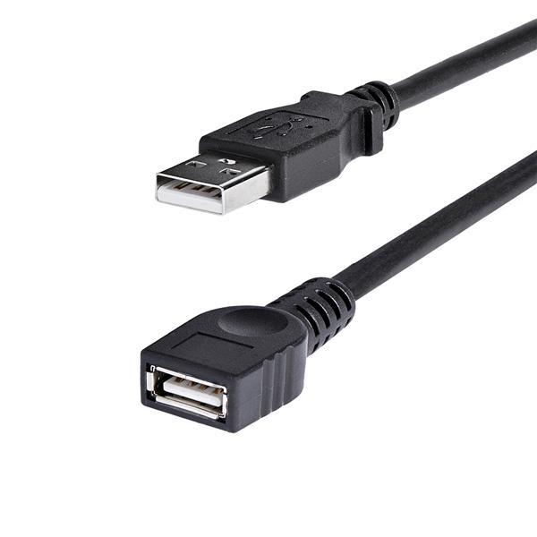 StarTech: USB 2.0 Extension Cable A to A - M/F - Black (1.8m) image
