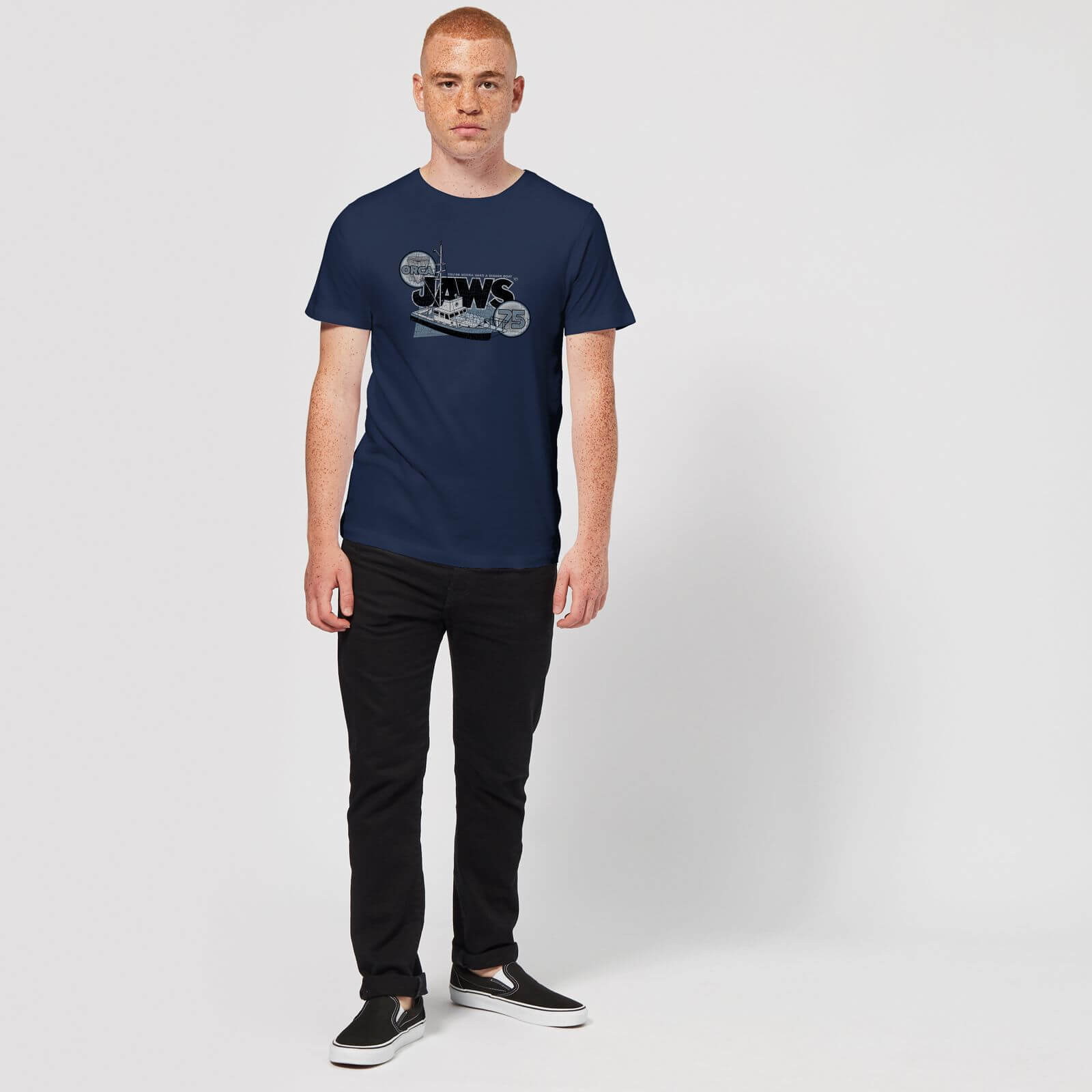 Jaws: Orca 75 T-Shirt - Navy/Small image