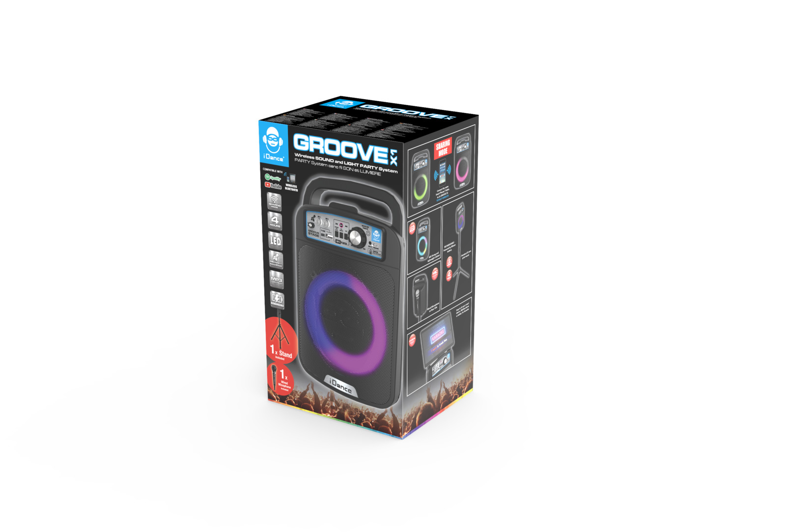 iDance GrooveX1 Portable Party Speaker at Mighty Ape NZ