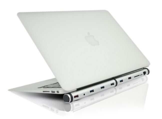 MBeat - M-SLEEK Docking station for Notebook and Macbook - Aluminium Silver image