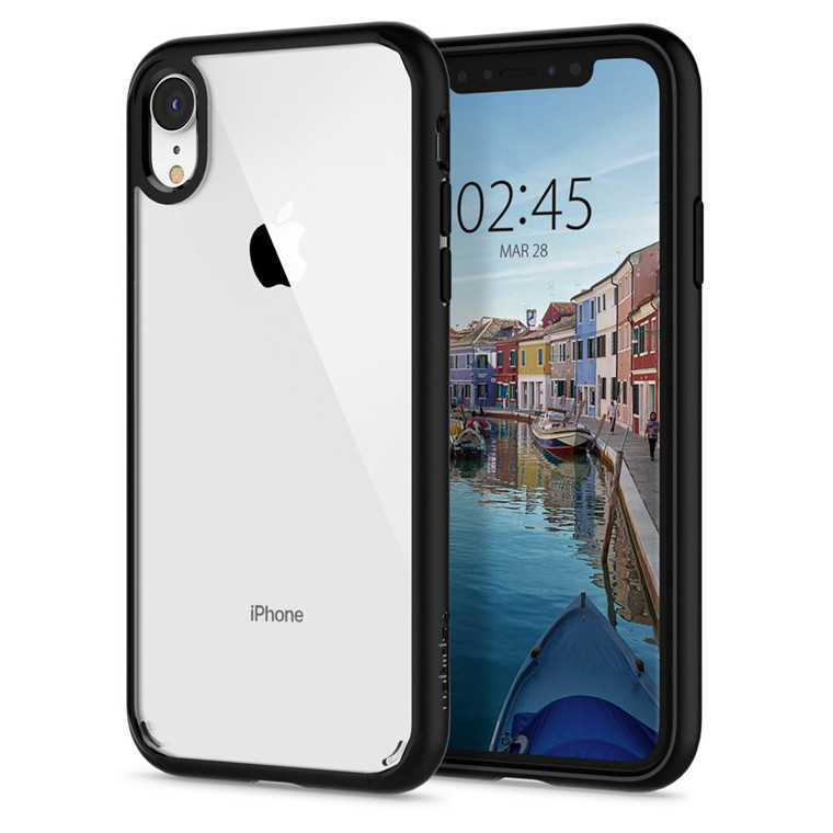 Spigen: Ultra Hybrid Case for iPhone XR - Clear/Black image