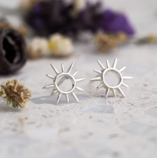 Midsummer Star: Open Sunshine Studs (silver) image