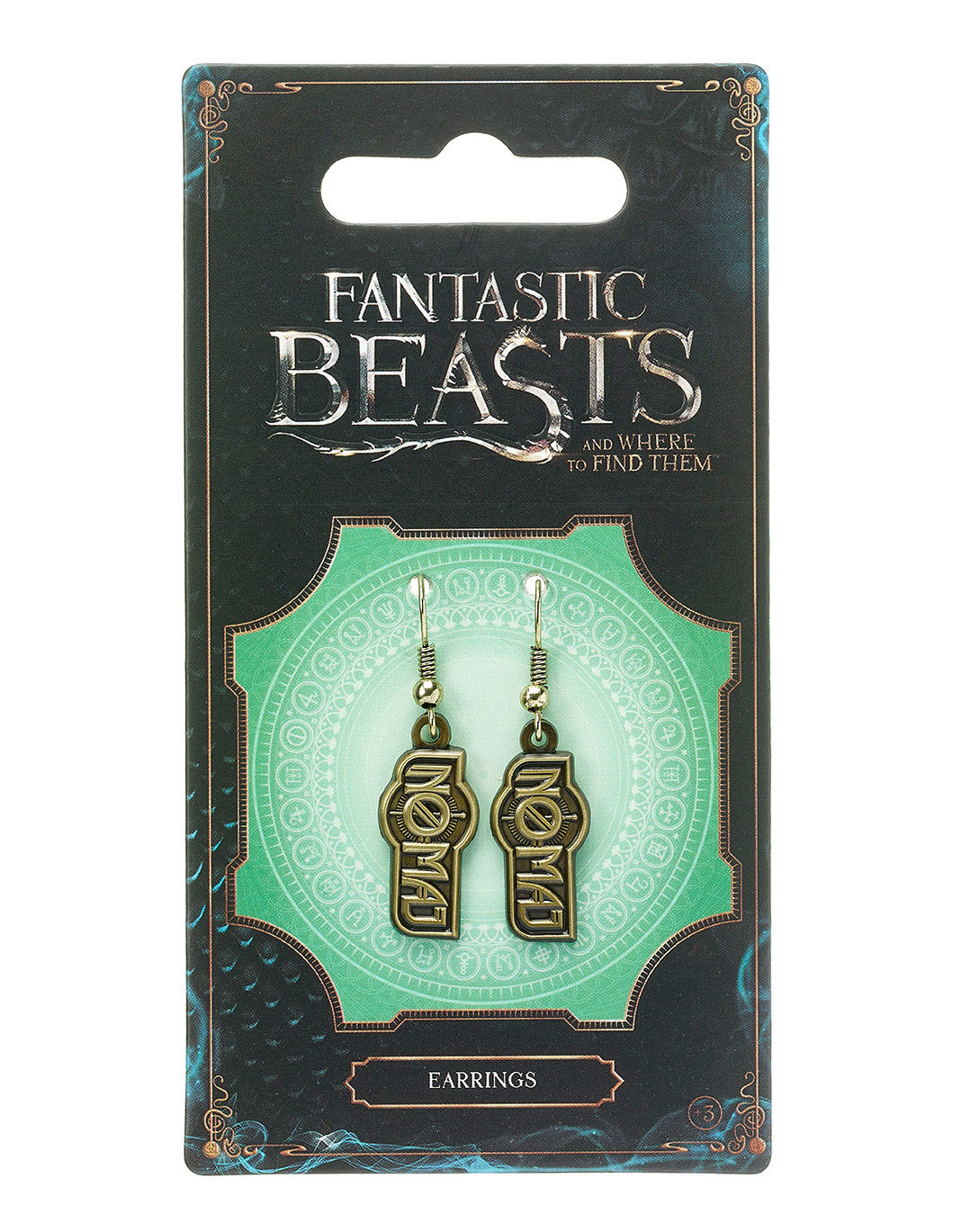 Fantastic Beasts No-Maj Earrings (antique brass plated) image