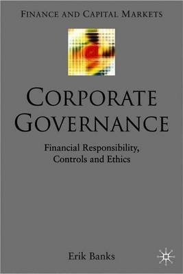 Corporate Governance on Hardback by E. Banks