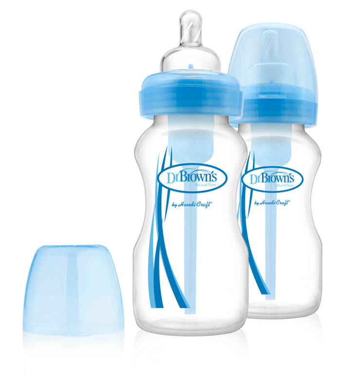 Buy Dr Brown's 270ml Feeding Bottle with Level 1 Teat Wide Neck 2