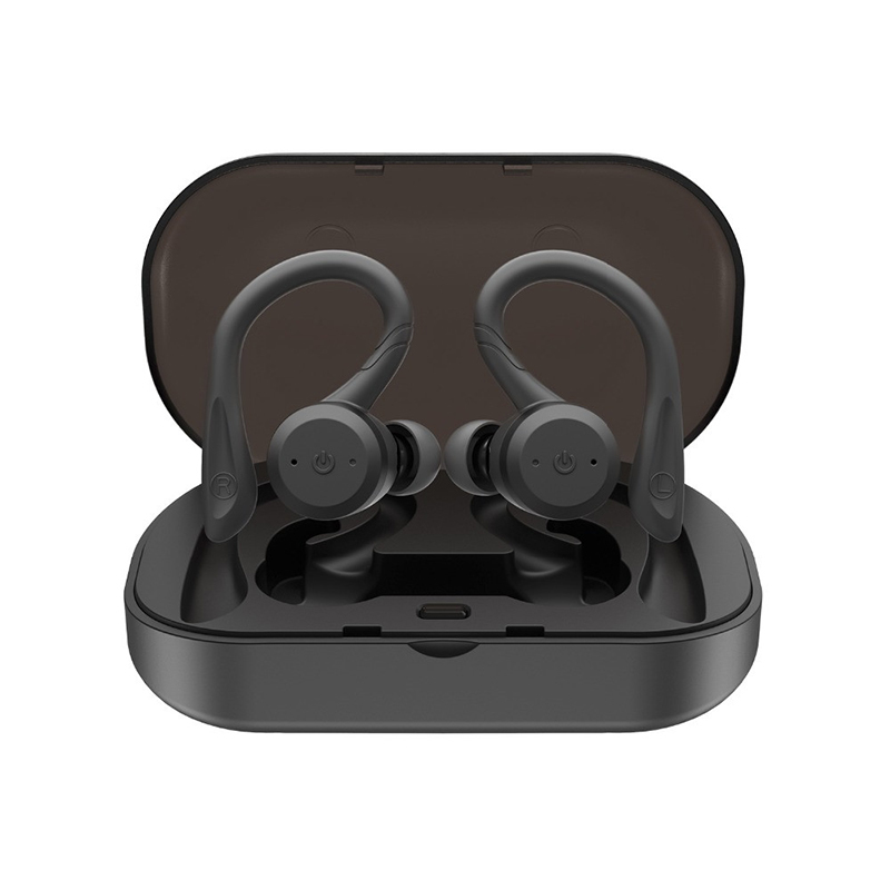 True Wireless Sports Earbuds with Charging Case - Onyx Black image