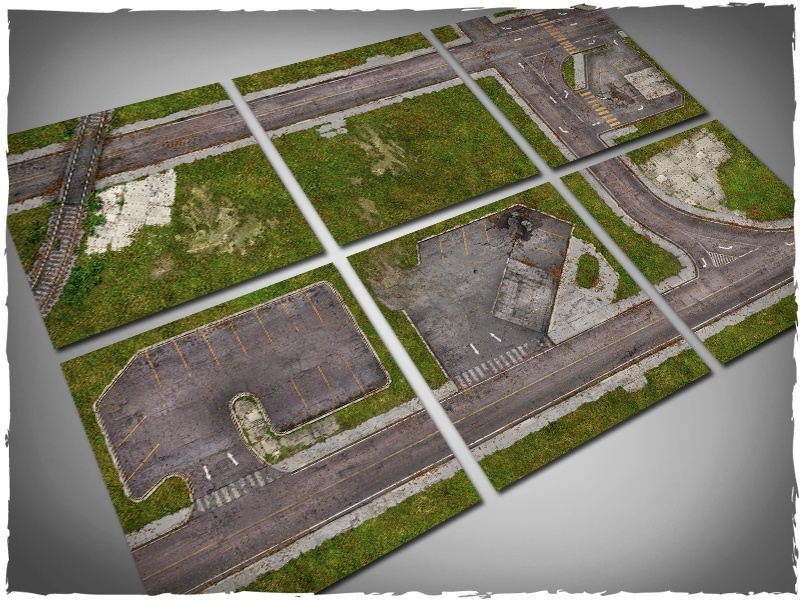 DeepCut Studio Walking Dead Town Tiles (6pcs 2x2) image