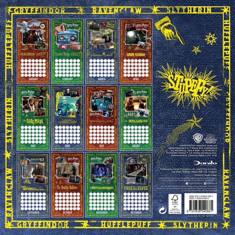 Harry Potter 2020 Square Wall Calendar