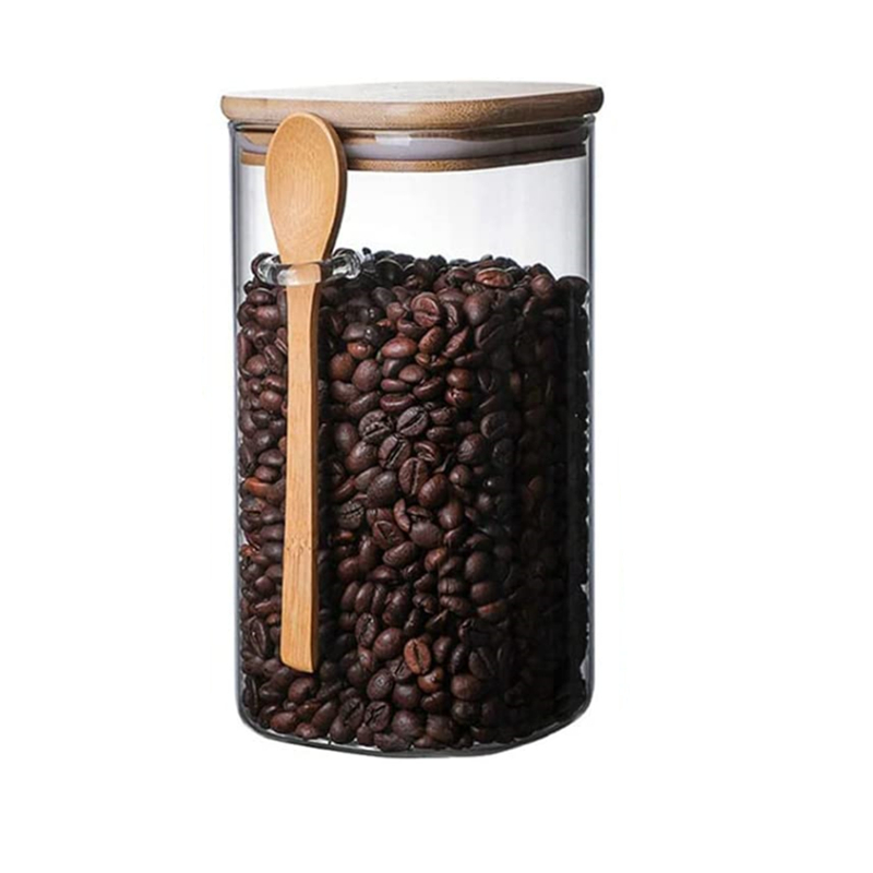 Glass Jar with Wooden Spoon | at Mighty Ape NZ