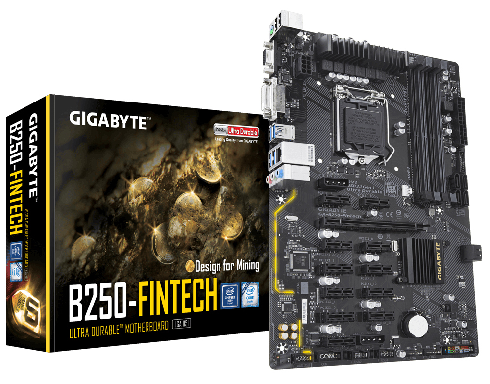 Gigabyte GA-B250-FINTECH Mining Motherboard image