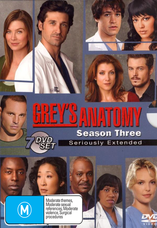 Grey's Anatomy Season 3 Seriously Extended (7 Disc Set) DVD Buy