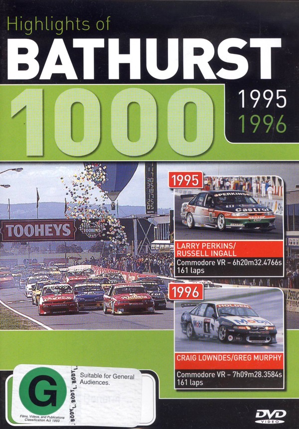 Highlights of Bathurst 1000 - 1995 / 1996 on DVD image