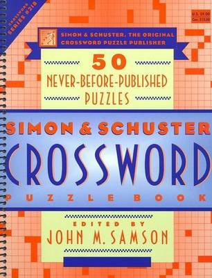 Simon Schuster Crossword Puzzle Boo by SAMSON