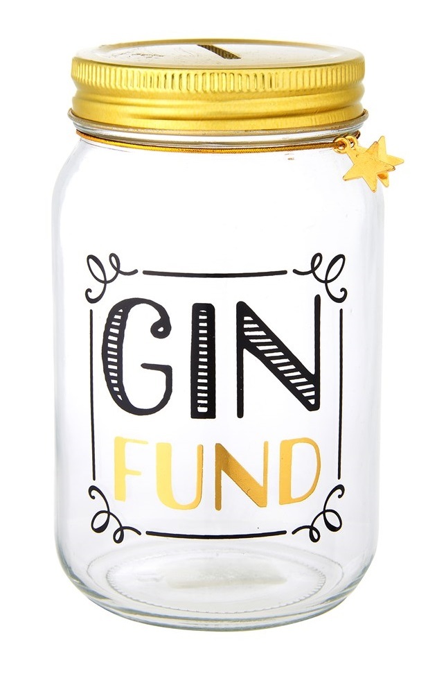 Sass & Belle: Gin Fund - Money Jar (450ml)