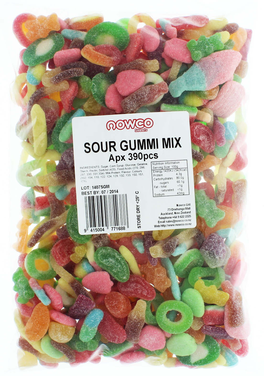 Nowco Sour Gummi Mix at Mighty Ape NZ