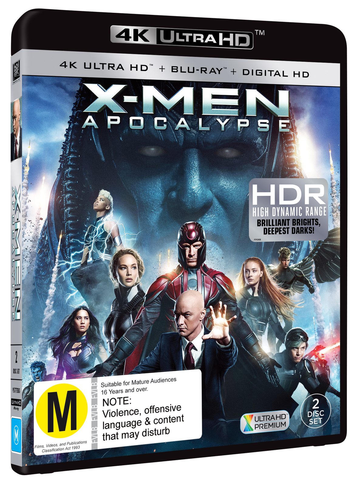 X-Men Apocalypse on Blu-ray, UHD Blu-ray image