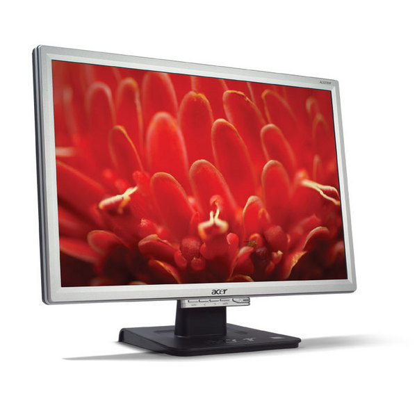 Acer AL2216WD 22" Wide LCD 5ms DVI Monitor Colour: Silver and Black image