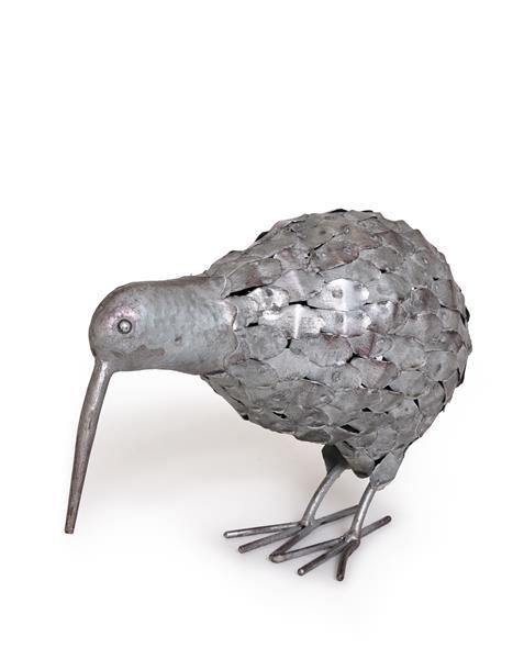 Free Range Kiwi - Silver Medium Metal (24X16cm) image