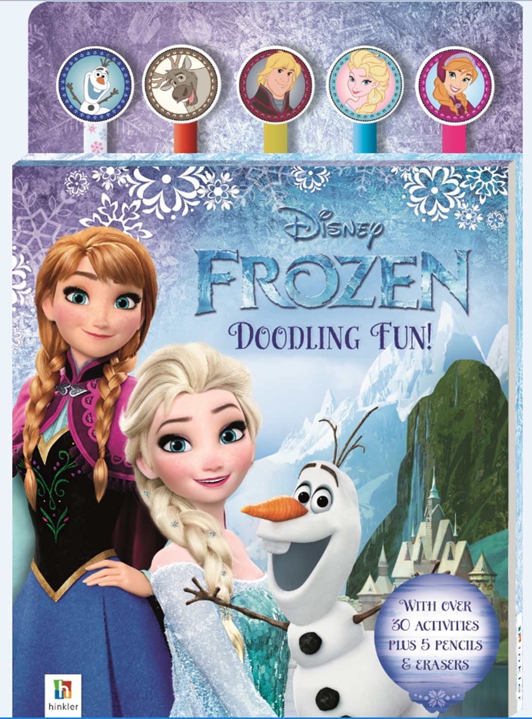 Disney Frozen: Pencil & Eraser - 5-Piece Set image