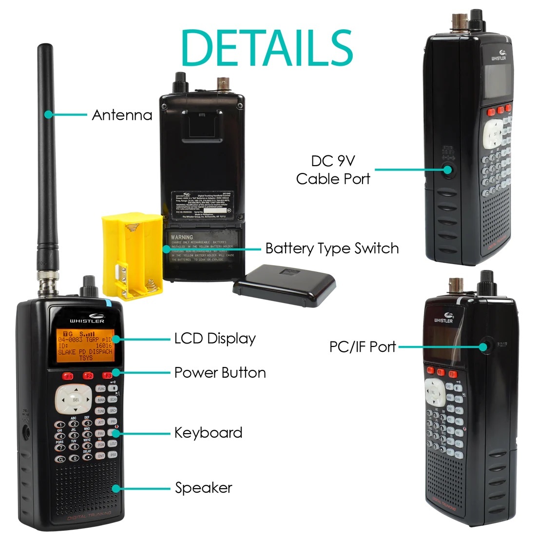 Whistler Digital Handheld Radio Scanner at Mighty Ape NZ