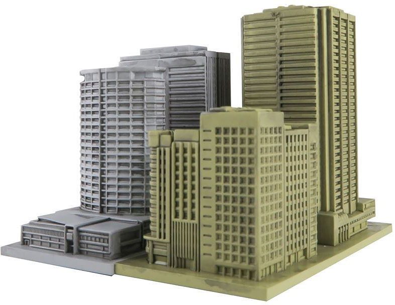 Geocraper Break Effect Middle Class Building Painted Scale Model | at ...