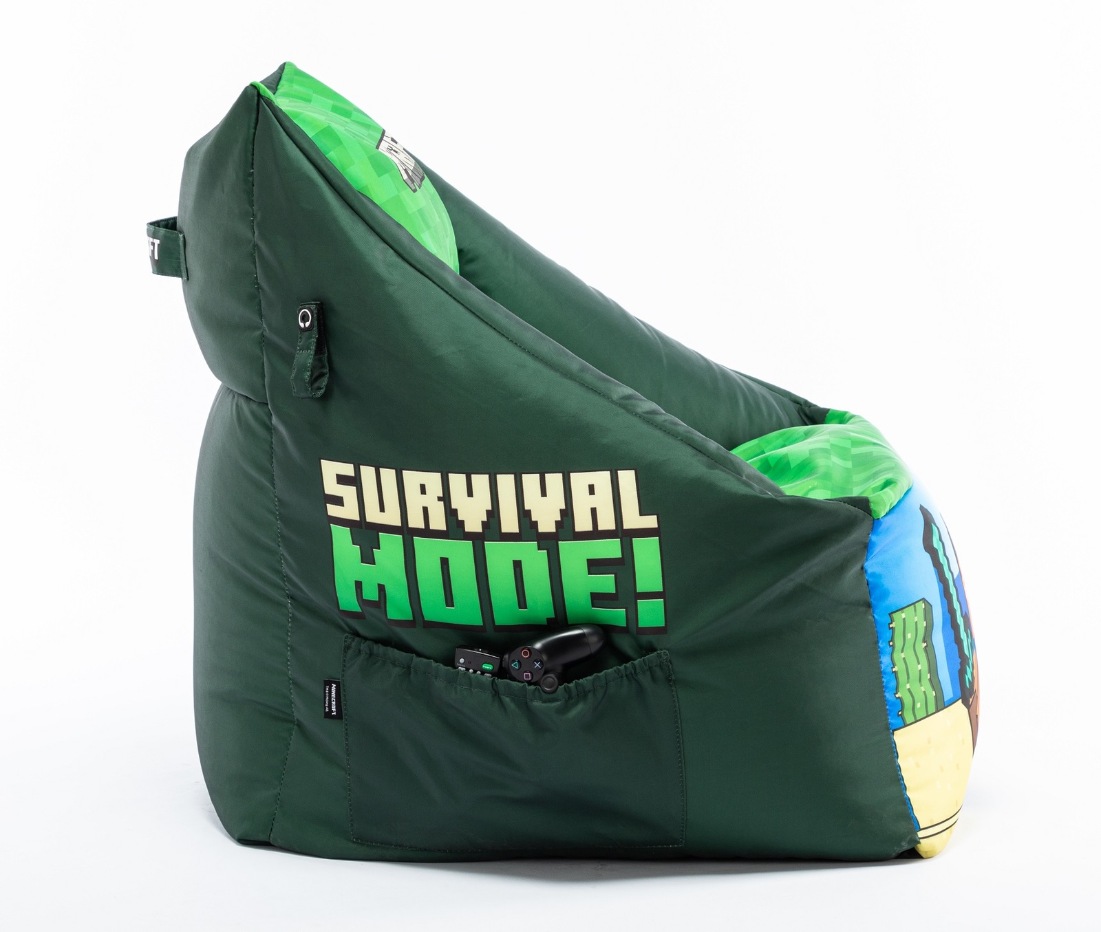 Minecraft Cube Gaming Bean Bag (Vanilla Art) Buy Now at Mighty Ape NZ